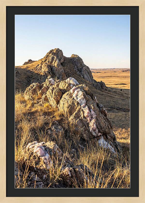 Quartz Mountain Formation At Sunset