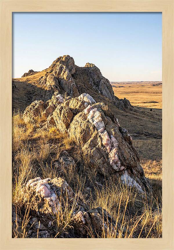 Quartz Mountain Formation At Sunset