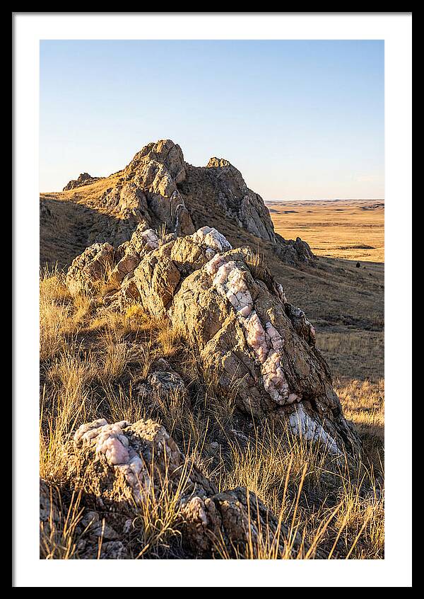 Quartz Mountain Formation At Sunset