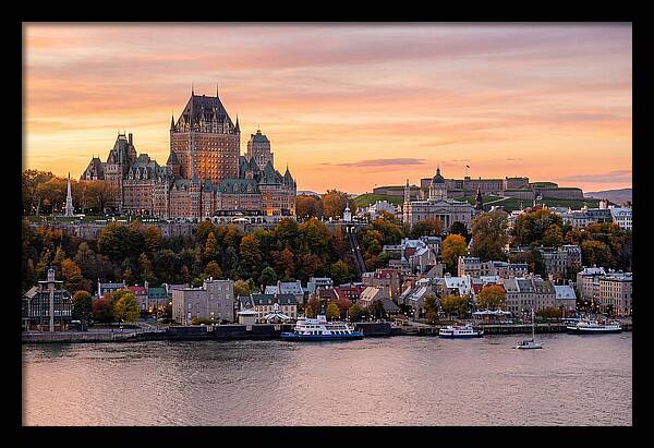 Quebec City At Golden Hour