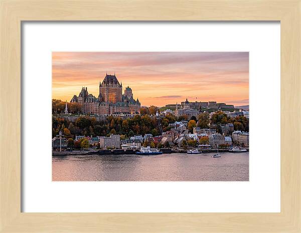 Quebec City At Golden Hour