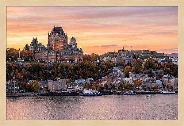 Quebec City At Golden Hour