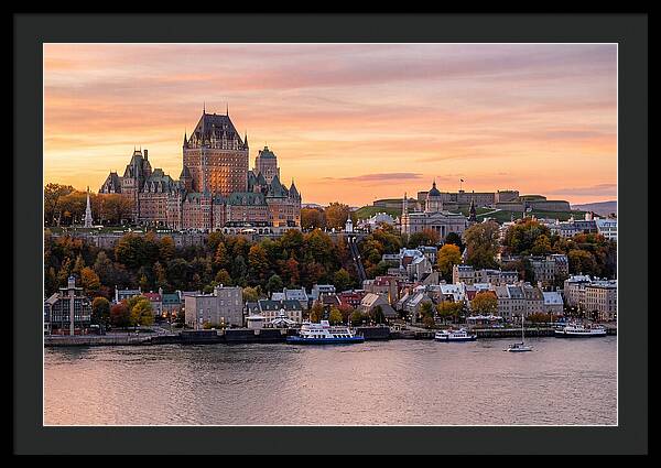 Quebec City At Golden Hour