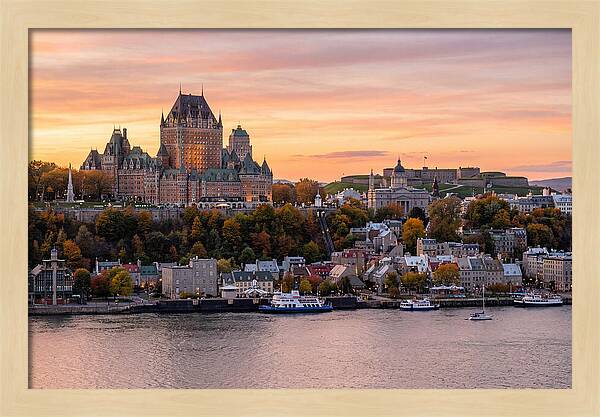 Quebec City At Golden Hour