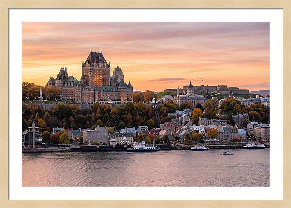 Quebec City At Golden Hour