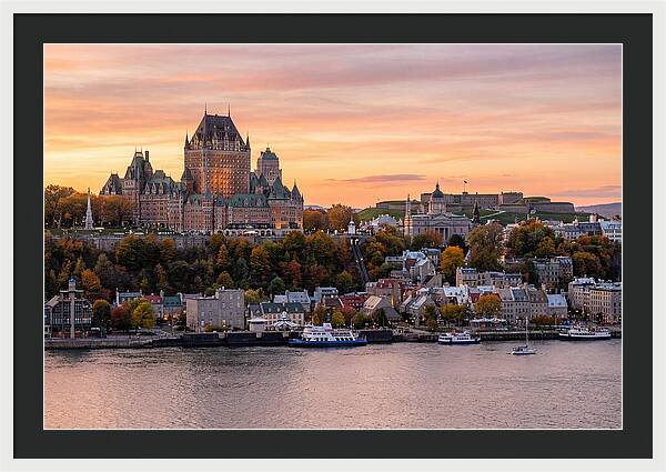 Quebec City At Golden Hour