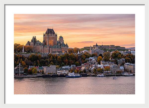 Quebec City At Golden Hour