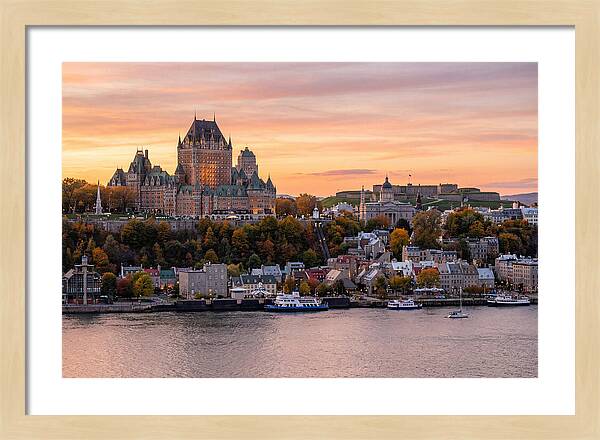 Quebec City At Golden Hour