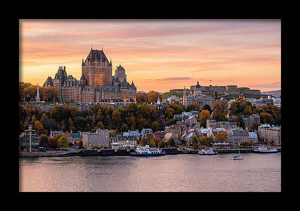 Quebec City At Golden Hour