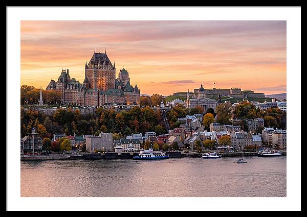 Quebec City At Golden Hour