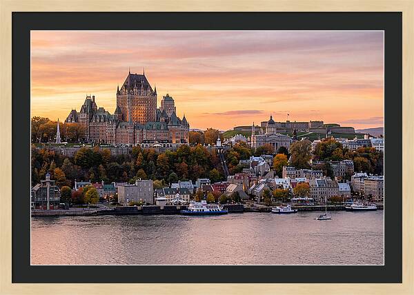 Quebec City At Golden Hour