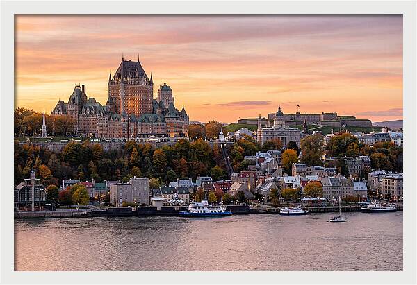 Quebec City At Golden Hour