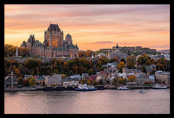 Quebec City At Golden Hour