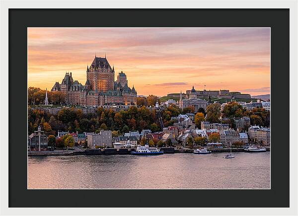 Quebec City At Golden Hour