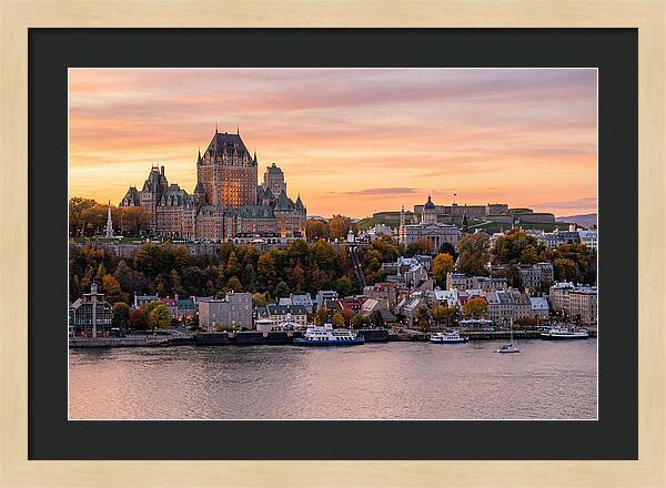 Quebec City At Golden Hour