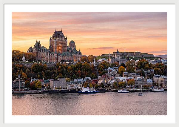 Quebec City At Golden Hour