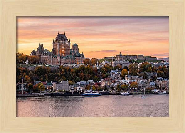 Quebec City At Golden Hour