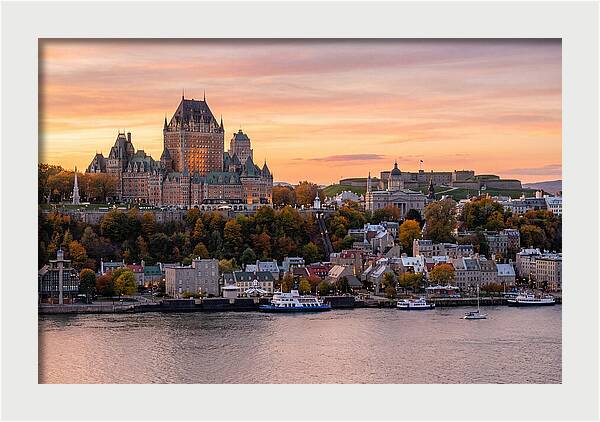 Quebec City At Golden Hour