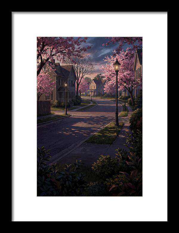 Quiet Cherry Blossom Street