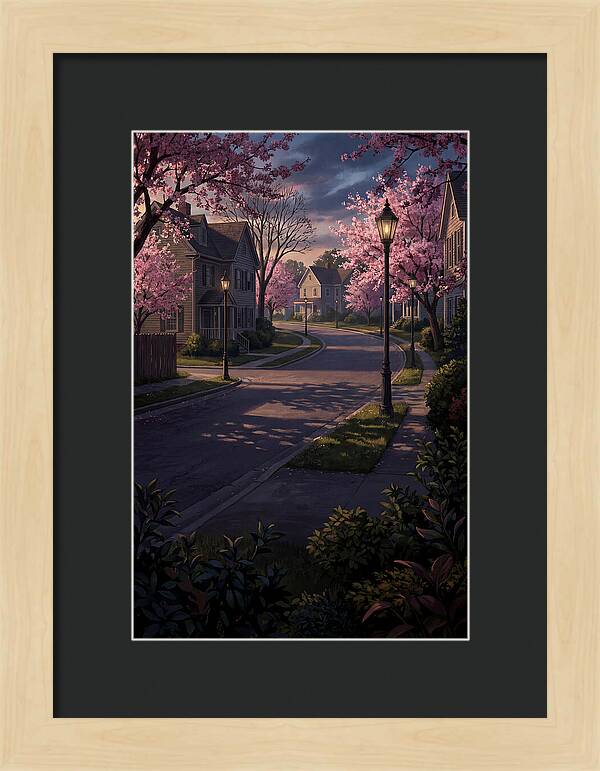 Quiet Cherry Blossom Street