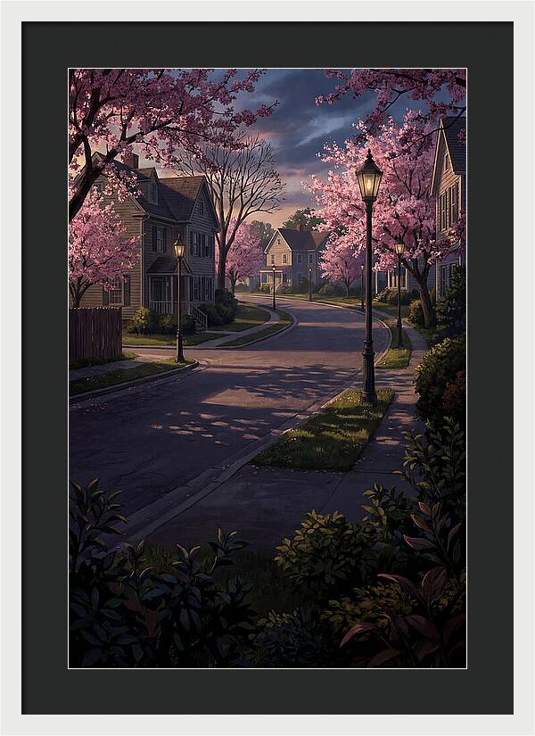 Quiet Cherry Blossom Street