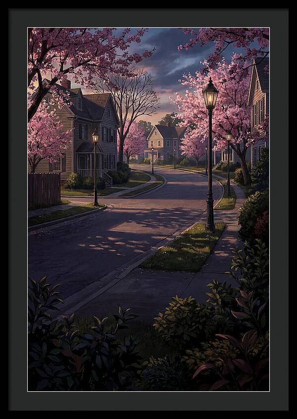 Quiet Cherry Blossom Street