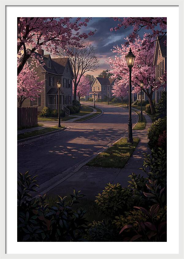 Quiet Cherry Blossom Street