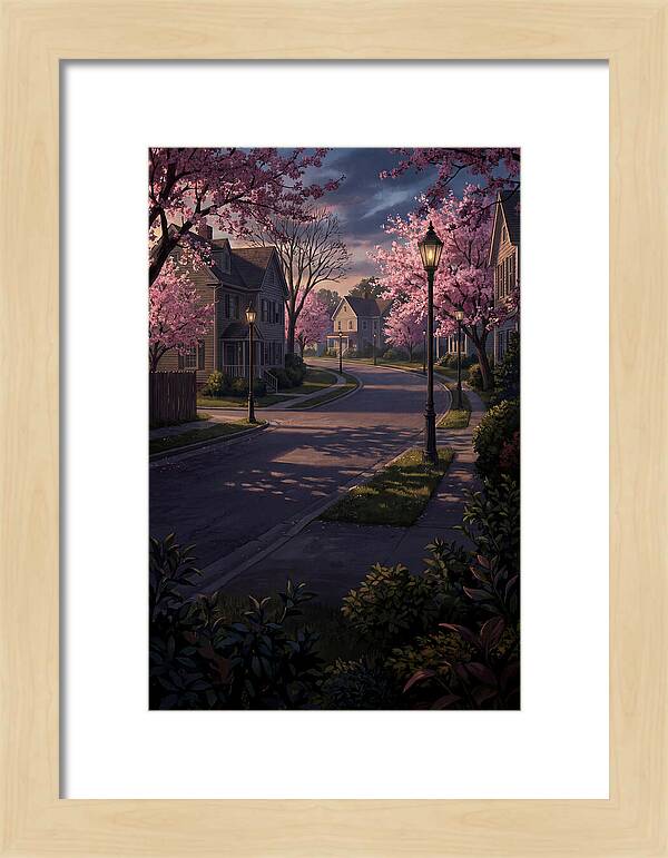 Quiet Cherry Blossom Street