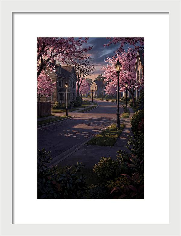 Quiet Cherry Blossom Street