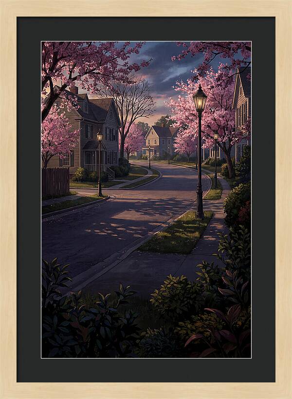 Quiet Cherry Blossom Street