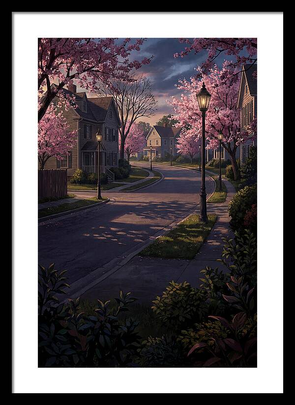 Quiet Cherry Blossom Street