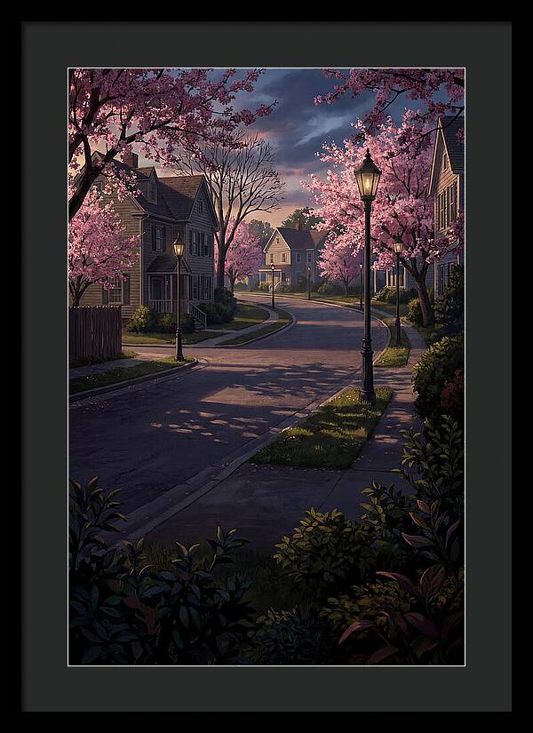 Quiet Cherry Blossom Street