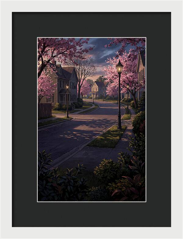 Quiet Cherry Blossom Street