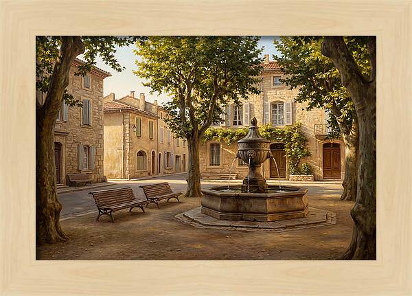 Quiet Moments In The Town Square