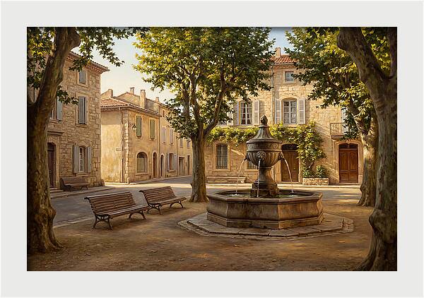 Quiet Moments In The Town Square