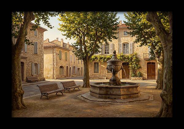 Quiet Moments In The Town Square