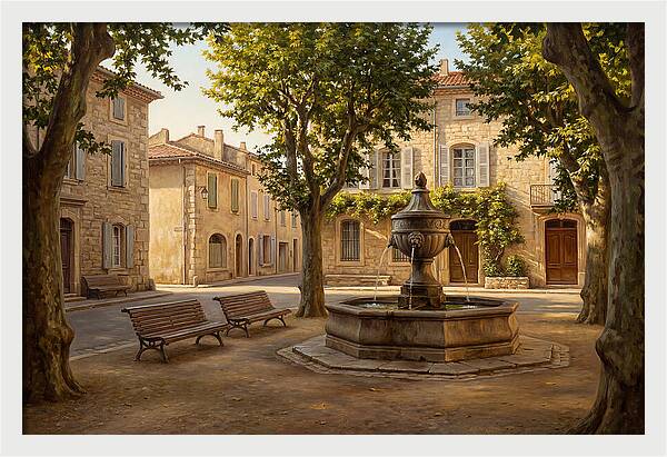 Quiet Moments In The Town Square