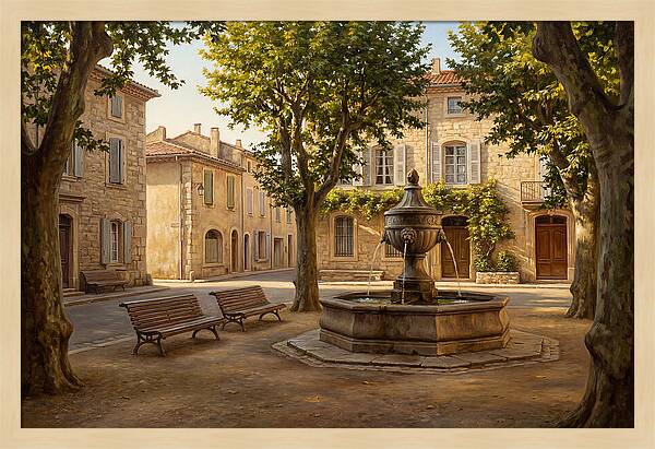 Quiet Moments In The Town Square