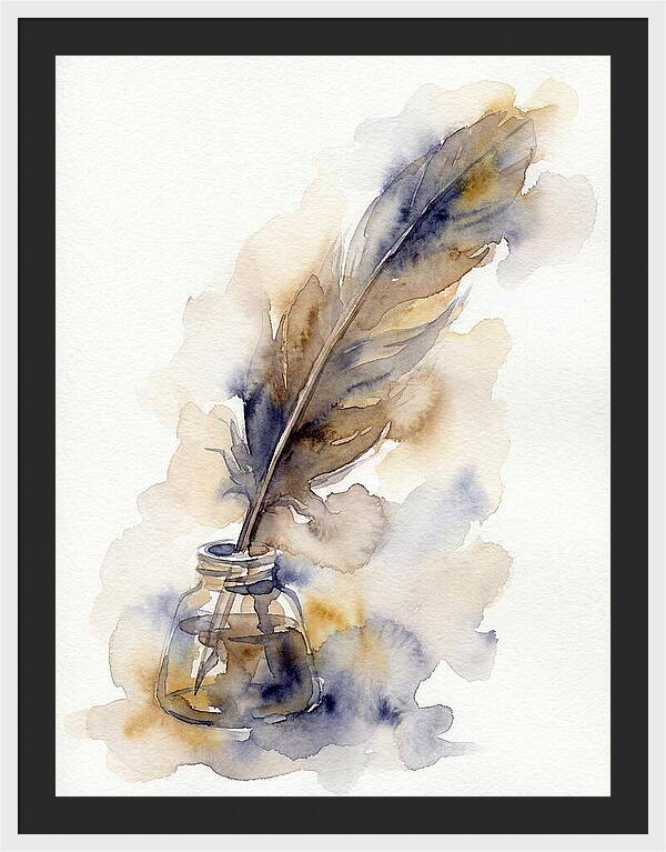 Quill Pen And Ink Elegance