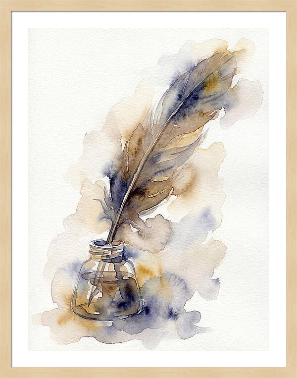 Quill Pen And Ink Elegance