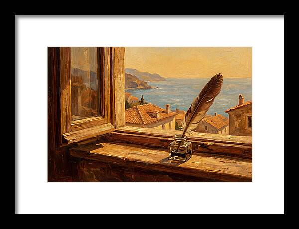 Quill Pen By The Sea