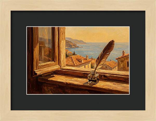 Quill Pen By The Sea