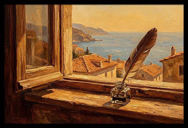 Quill Pen By The Sea