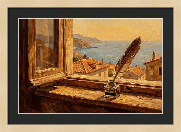 Quill Pen By The Sea