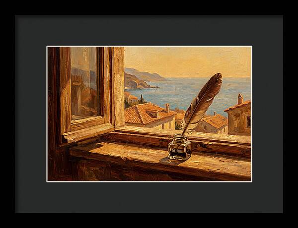 Quill Pen By The Sea