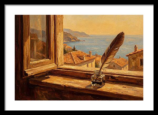 Quill Pen By The Sea