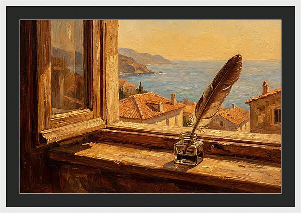 Quill Pen By The Sea