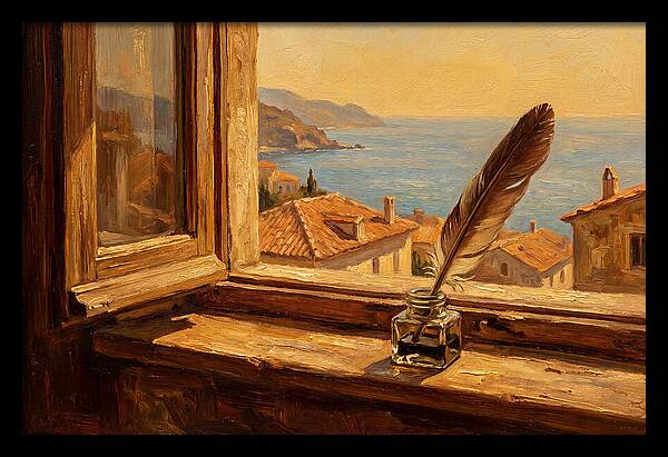 Quill Pen By The Sea