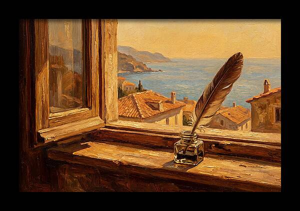 Quill Pen By The Sea