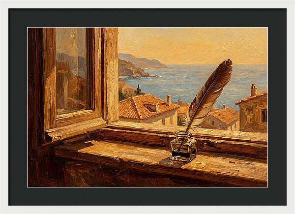 Quill Pen By The Sea